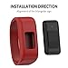 ANCOOL Compatible with Vivofit JR Bands, Soft Kids Wristbands Replacement for Vivofit JR/Vivofit JR2/Vivofit 3 Tracker (Red, Large)