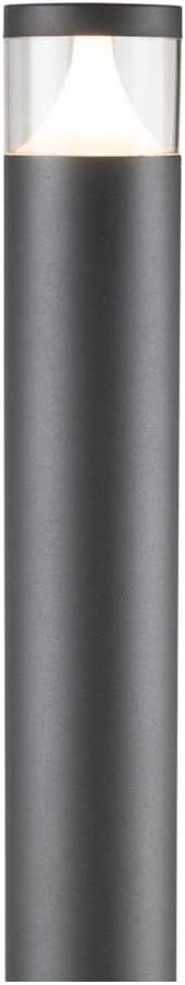 Knightsbridge GU10 Bollard, Stainless Steel, Black