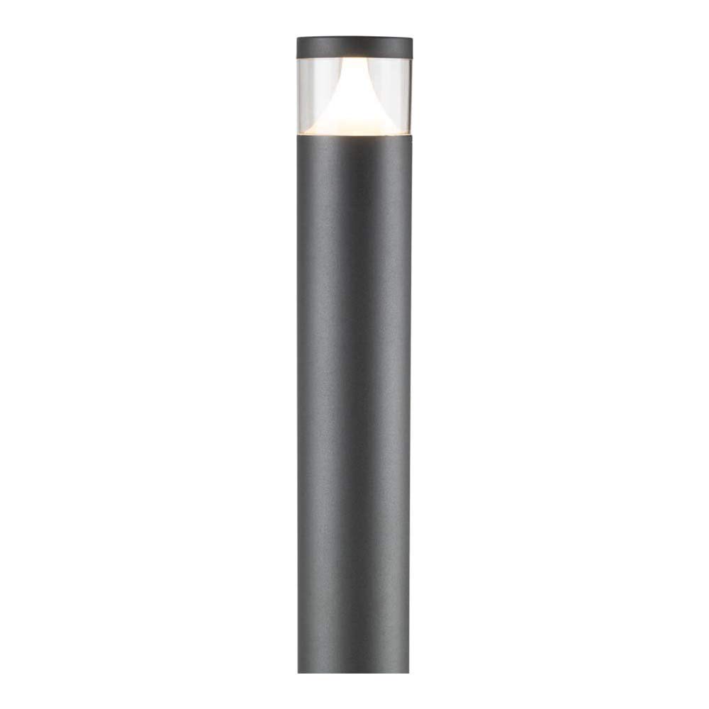 KNIGHTSBRIDGE 230V IP54 GU10 Garden Post Light/Bollard-1100MM, Stainless Steel, Black