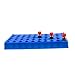 (1 Pack) ALWSCI Vial Rack, Lab HPLC Vial Holder, 12 mm Vial Tray Holder 50 Well Stackable, Blue Tube Rack for 2 ml Autosampler Vial