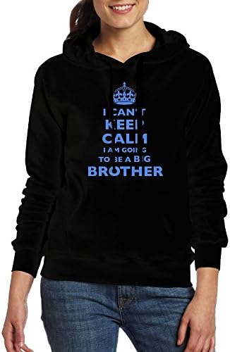 FHJFYKJNKI I Can't Keep Calm I Am Going To Be A Big Brother Women's Pocket Hoodie Sweatshirt Blouse