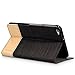 kwmobile Elegant canvas synthetic leather case for Huawei MediaPad X2 7.0 in black brown with convenient STAND FEATURE