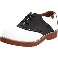 School Issue Varsity 6300 Uniform Shoe (Toddler/Little Kid/Big Kid),White/Black,3.5 M US Big Kid