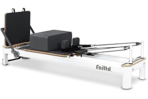 Faittd Aluminium Pilates Reformer,Pilates Reformer Equipment with Reformer Accessories, Reformer Box, Padded Jump Board, Reformer Pilates Machine for Home Workouts
