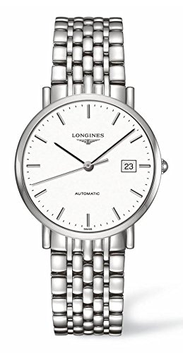 Longines Elegant Collection Watch Automatic White Dial Stainless Steel Mens Watch L48104126