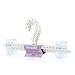 Hangerworld Pack of 2 Premium Metal Coat Hangers Covered in Pearl Beads with Plastic Clips - 12.5 Inches