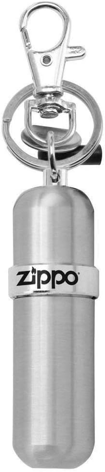 Zippo Fuel Canister Key Fob Aluminium Refillable Screw Cap