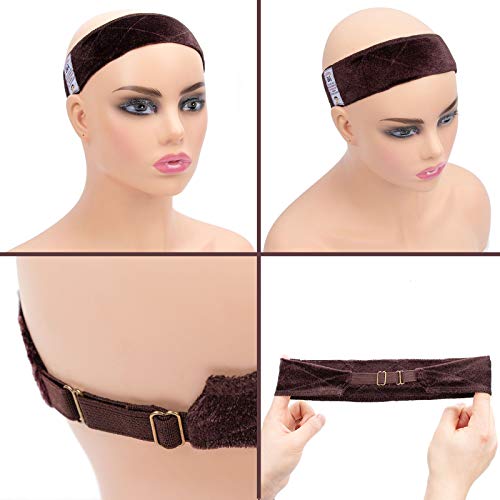 GEX Wig Grip Band with Adjustable Elastic Closure Flexible Velvet No