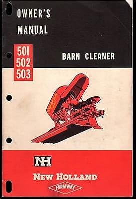 1959 New Holland 501 502 503 Barn Cleaner Owners Manual 875