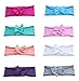 ZHW Baby Nylon Elastic Knotted Headbands Baby Head Wraps Baby Headbands Bows (8 -Color)