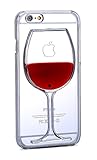 Eyecatching Red Wine Iphone Case Desen® [Non-Slip] [Exact-Fit] Case Slim  [Fit Series] [Thin Fit] [Smooth Transparent] (Iphone 6S)