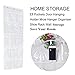 LiyuanQ 2 Pack Over The Door Hanging Pantry Organizer Shoe Organizer - Crystal Clear, White (50'' x 20'')