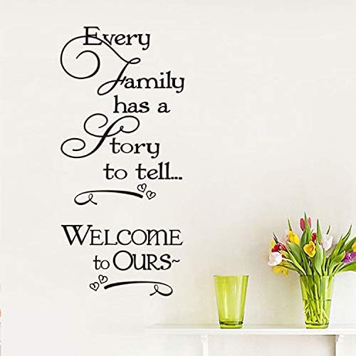 Zgqqq Vinilo Cada Familia Tiene Una Historia Pegatinas De Pared
