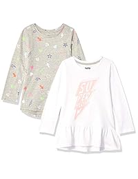 Brand - Túnica de mangas largas para niñas pequeñas y niños de 2 cebra manchada