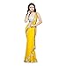 Fab Glory Women's Georgette Embroidery Sarees With Un-Stitched Blouse Free Size Yellow