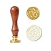 UNIQOOO Vintage Japanese Sakura Wax Seal Stamp Kit- Pink & White Wax Sticks with Wicks- Perfect Decoration for Invitations, Cards, Gift Wrapping, Snail Mails, Wine Packages