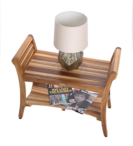 EcoDecors Symmetry Shower Bench, Natural - Thumbnail 4