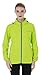 Wantdo Women's Light Windbreaker Fall Jacket UV Packable Contrast Zip Outdoor Hooded Jacket
