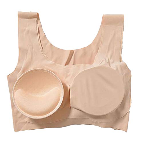 Bra Insert Pads 2 Pairs,ONDY Round Breast Enhancers,Invisible Bra Push Up Pad for Yoga Sports Bra
