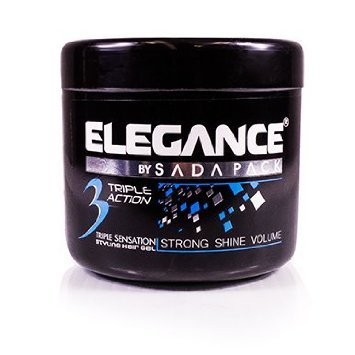Elegance triple action hair gel, blue, 33.8 ounce