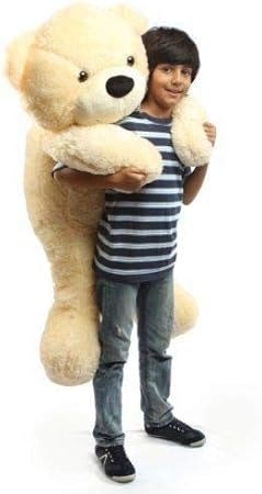TEDDY WEDDY Very Cute and Beautiful Soft Toy 6 Feet Teddy Bear for Girls / Kids / Gifting / Valentine / Anniversary / Birthday (Cream)Compatible in All Conditions_MHO_459