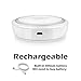 Motion Sensor Night Light [Rechargeable] Motion Detector Led Light [Stick-Anywhere] Cordless Step Light for Wall Hallway Closet Stairs Bedroom Nursery -White, 2 Pack