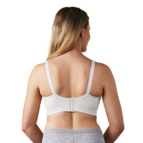 BRAVADO! DESIGNS Women's Body Silk Seamless Nursing Bra and Maternity Bra, White, Large - Thumbnail 2