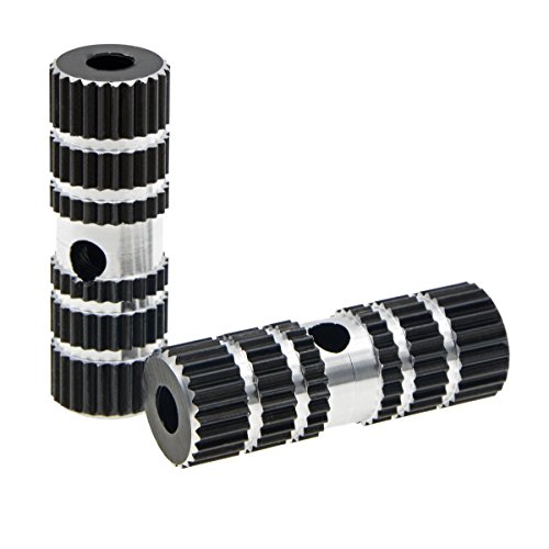ZYHW Aluminum Alloy Foot Pegs,Front Rear Axle 3/8" BMX Bicycle Bike