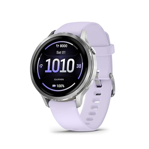 Garmin Venu 4 41mm - Fitness-Smartwatch, 1,2" AMOLED Touchdisplay, bis zu 10 Tage Akkulaufzeit, 80+ Sport-Apps, EKG, Health Status, Fitness Coach, Rollstuhlfunktionen, Telefonie, Taschenlampe