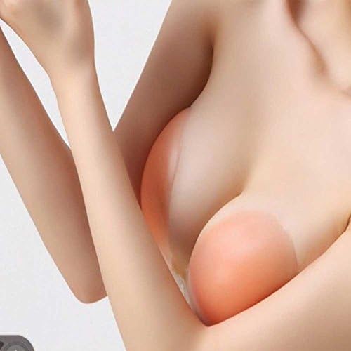 MERSUII Invisible Bras Breast Push Up Self Adhesive Breathable Backless Strapless Bra Nipple Cover Silicone Bra Free Bra Brassiere Nipple-shield Breast Form Without Strap,Wedding Dress Evening Dress Bikini Swimsuit Pads Bra Inserts D CUP