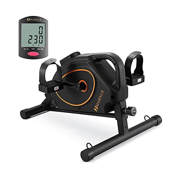 Mini-Exercise-Bike-Pedal-Exerciser-Under-Desk-Bikes-Stationary-Magnetic-Cycle-Home-Office-Portable-Workout-Equipment-8-Levels-Adjustable-Tension-Resistance-Bands-Included Mini Exercise Bike Pedal Exerciser Under Desk Bikes Stationary Magnetic Cycle Home Office Portable Workout Equipment 8 Levels Adjustable Tension (Resistance Bands Included)