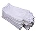 White Soft Cotton Gloves,Large Size for Work/Lining Glove,Coin Jewelry Silver Inspection Gloves(6 Pairs)