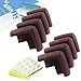 KF Baby Table Corner Guard, Brown, 8pc, with kilofly Refrigerator Magnet