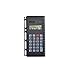 Chris-Wang Portable Pocket Calculator Ruler for Universal 2, 3, 4, 6 and 9 Rings Binder Planner/Notebook/Personal Organizer/Planner