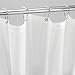 iDesign EVA Plastic Shower Curtain Liner, Mold and Mildew Resistant Plastic Shower Curtain for use Alone or With Fabric Curtain, 54 x 78 Inches, Frost
