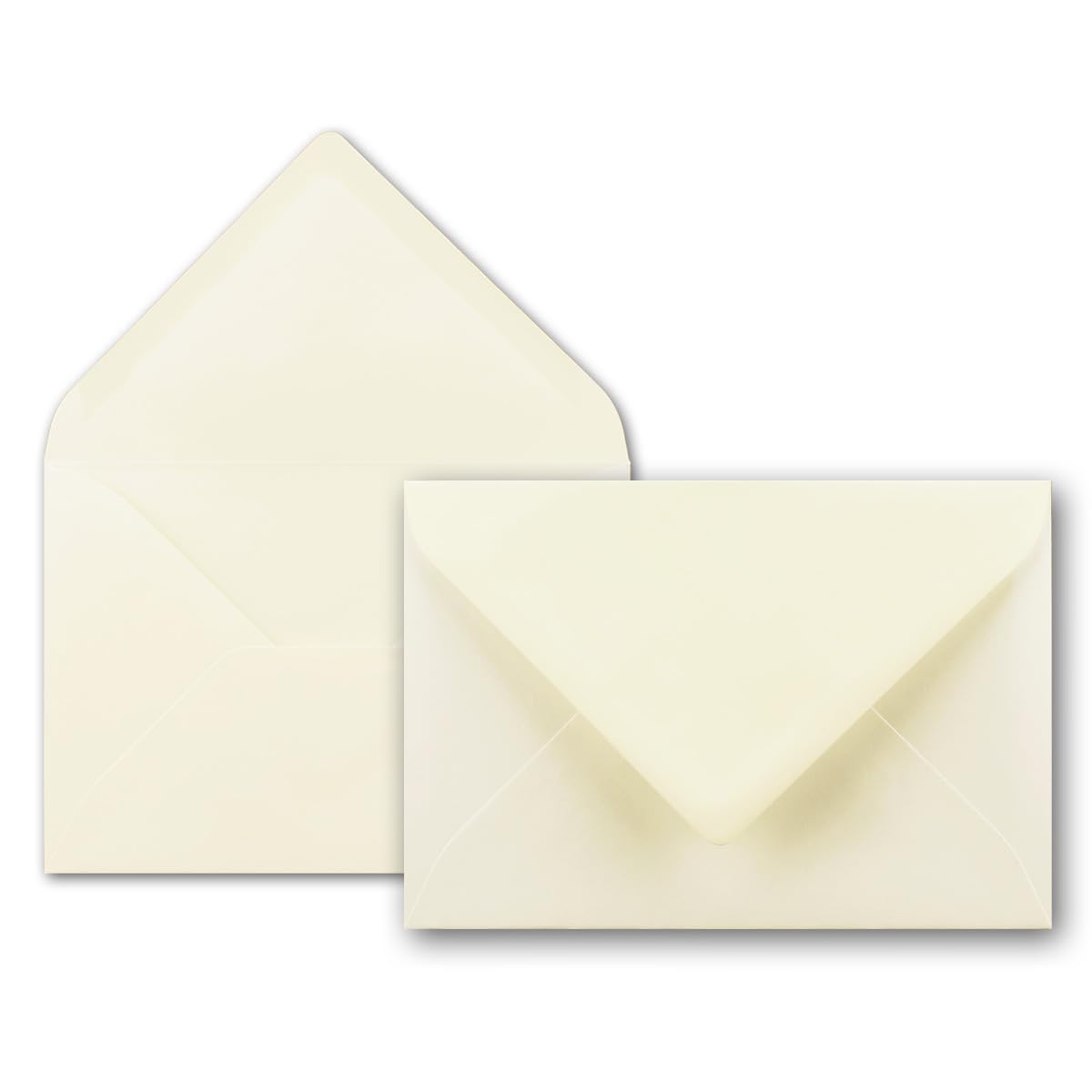 Neuser FarbenFroh 80g/m², B6 envelopes, 175 x 125 mm, Wet Sealing Gesamtparent 25 Umschläge Vanilla