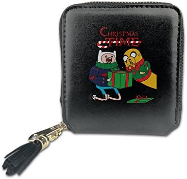 Womans Adventure Time Christmas Gifts Fashion Square Zpper Wallet Coin Purses Money Pouch Bags Card Holder Handbag Wallet