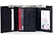 alpine swiss Men's Wallet RFID Blocking Extra Capacity Multi Card Trifold Black, Black, One Size