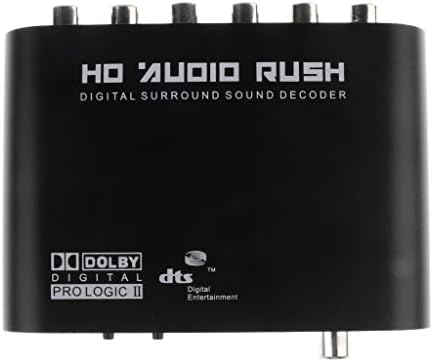 YUN Deals AC3 Digital to Analog Audio Decoder 5.1CH Optical SPDIF Coaxial Dolby Gear
