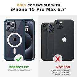 Diaclara Magnetic for iPhone 15 Pro Max Case
