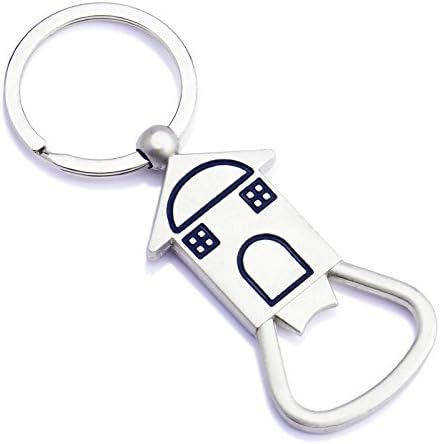 Kasily House Bottle Opener Key Chain Creative Alloy Key ring Exquisite Gifts Wedding Party Favors and Gifts Promotion