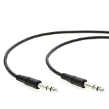 InstallerParts 6Ft 1/4" Male to Male Stereo Audio Cable (TRS Cable) - Instrument Cable Compatible with Amplifiers, Microphones, and More!