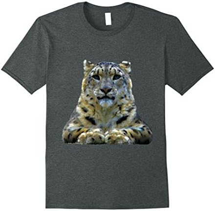 Mens paint leopard T-shirt XL Dark Heather