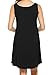 MOLERANI Women's Casual Swing Simple T-shirt Loose Dress, Medium, Black