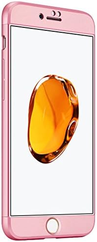 iPhone 6/6S Plus Case, 3 in 1 Double Dip 360°Full Protection Ultra Slim Hard PC Cover Case for Apple iPhone 6/6S Plus-Pink