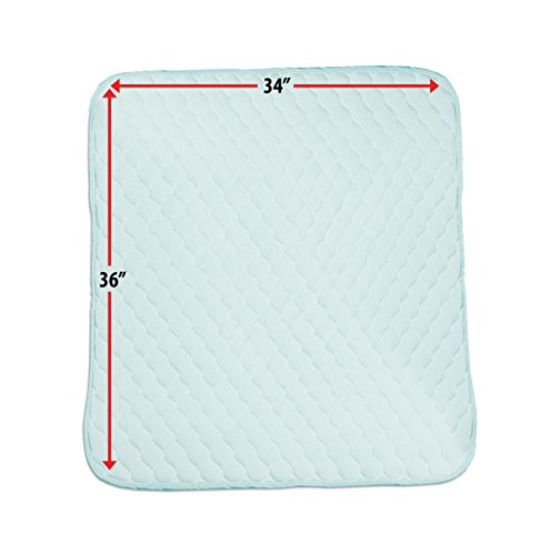 Priva Premium Absorbent Waterproof Sheet and Mattress Protector With Ultra-Dry Surface, 7 Cups Absorbency, 34x36