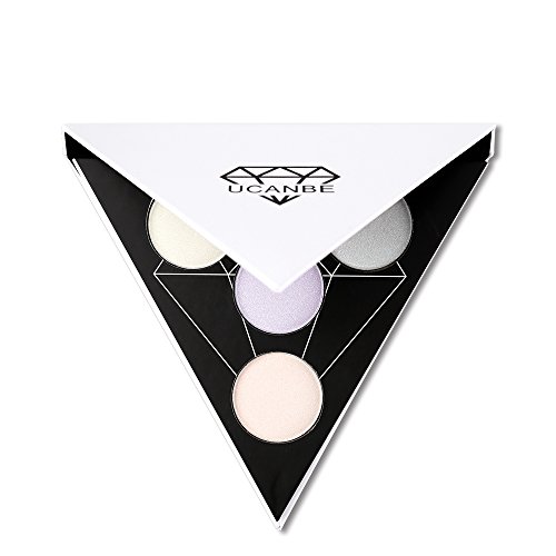 Triangle Highlighter Illuminating Contour Makeup Powder Palette Glow Kit (# 1)