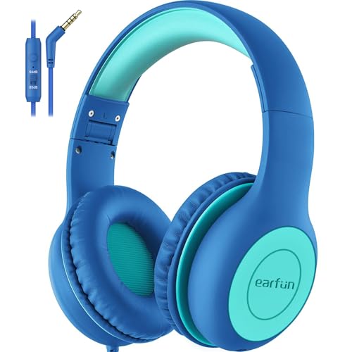 EarFun K1 Kids Headphones Wired Mic