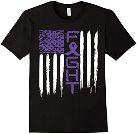 Mens Fight Alzheimers T shirt Large Black