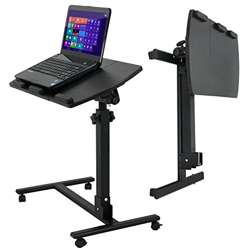 Get F2C Portable Swivel Lap Desk Laptop Stand Desk Computer Notebook Rolling Table Cart Tiltable